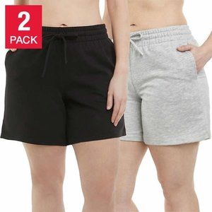 Danskin Ladies' Soft Active Short, 2-pack